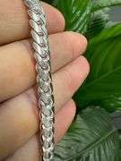 Sterling Silver 925 7.75mm Miami Cuban Chain 24" Italy