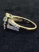 Elegant 14K Yellow Gold Ring – 1.40 CTW Diamonds, Round, Princess & Baguette Cuts