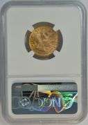 Super nearly Gem BU 1893 US $5 Liberty Gold Piece. NGC MS64