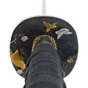 Golden Crane Hand-Forged Black Real Samurai Katana