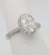 2.07CTW Diamond Encrusted Halo Diamond Ring
