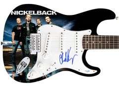 Nickelback Chad Kroeger Autographed Custom Graphics Guitar ACOA