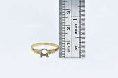 14K Yellow Gold NOS Vintage 4.5mm Engagement Setting Ring