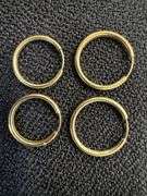 10k Yellow Gold Earring Set 3 Pairs Hoops (12mm, 14mm, 16mm)