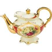Rare 24kt Gold Vintage Rose Garden Tea Set