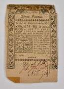 1786 3 Pounds Newport, Rhode Island Colonial Currency