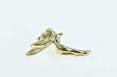 14K Yellow Gold Tinkerbell Peter Pan Disney Fairy Pixie Charm/Pendant
