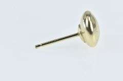 14K Yellow Gold 7.1mm Single Round Domed Circle Stud Earring
