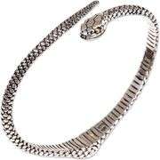Indonesian Earth Serpent 18k Gold and .925 Sterling Silver Bracelet