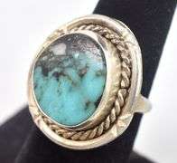 Turquoise Gemstone Ring in Sterling Silver