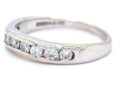 14kt White gold diamond band