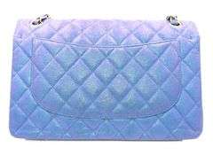 CHANEL Classic Iridescent Caviar Quilted Jumbo Double Flap Bag W/ Box & Card
