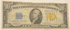 $10 1934 A North Africa Silver Certificate