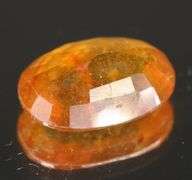 Stunning 5.21ct orange Mozambique Sapphire