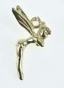 14K Yellow Gold Tinkerbell Peter Pan Disney Fairy Pixie Charm/Pendant