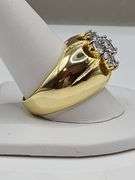 Men's Sparkling 9.5 Ctw Lab Simulated Diamond Ring