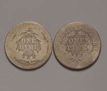 1853 Arrows & 1886 Seated Liberty Dimes Lot, Circulated.