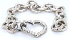 Tiffany & Co Open heart clasp bracelet in 925 sterling silver