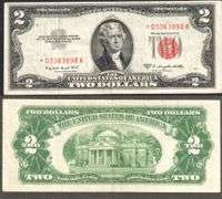 $2 1953-B USN Star/replacement note Extremely fine