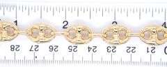 14kt Yellow gold Puffed Gucci link bracelet