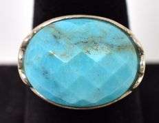 Turquoise Gemstone Ring in Sterling Silver