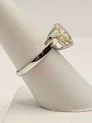 Rare 3.85 Ct VVs1 Trillion Cut Lab Simulated Diamond Ring