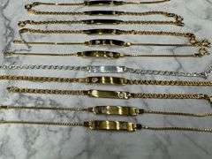 Sterling Silver 925 Child Baby ID Bracelets Vaious Styles & Sizes Lot of 16