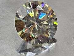 Phenominal Rare 3.21 Ct Golden Amber Bronze Fire Moissanite