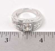 CZ Gemstone Ring in Sterling Silver