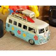 Vintage Beach Bus Retro Camper Van Metal Art