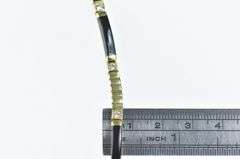 18K Yellow Gold Bernard K. Passman Black Coral Collar Necklace