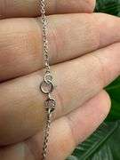 10k White Gold 1.22mm Rolo Necklace in 22 Inches