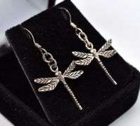 Dragonfly Earrings in Sterling Silver