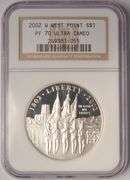 2002 West Point Commemorative Silver Dollars Uncirculated And Proof NGC PF/MS70