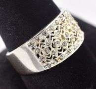 CZ Band Ring in Sterling Silver