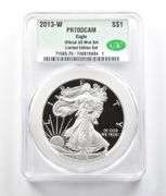 2013-W American Silver Eagle Limited Edition Set PR70 DCAM CAC CACG