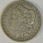 Strong VF+ 1896-S Morgan Silver Dollar. Scarce key date
