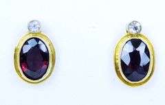 Antique Garnet Drop Earrings