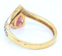 14kt Yellow Gold, Ruby, & Diamond Cocktail Ring