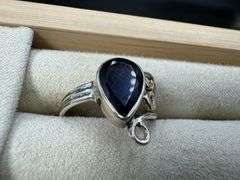 Sterling Silver Natural Gemstone Ring Size 7