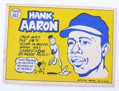Hank Aaron Topps Sporting News All-Star Baseball Card