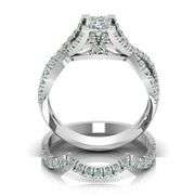 Amazing 3.25 Ct VVs1 Lab Simulated Diamond 2 Band Engagement Ring
