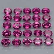 Ravishing 5.39ct violet pink Rhodolite Garnet set