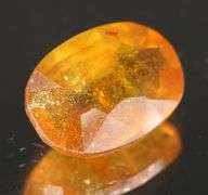 Stunning 5.21ct orange Mozambique Sapphire
