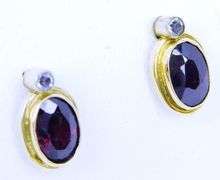 Antique Garnet Drop Earrings