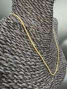Gold Plated Sterling Silver Snake Chain 1.5mm Necklace 16"