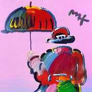 Umbrella Man by Peter Max