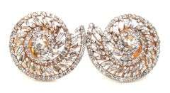 Mesmerizing Diamond Conch Earrings with Gold Plated Silver