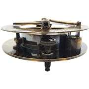 Antique Brass Sundial Compass with Box