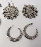Group Lot of sterling silver Earrings and Ring